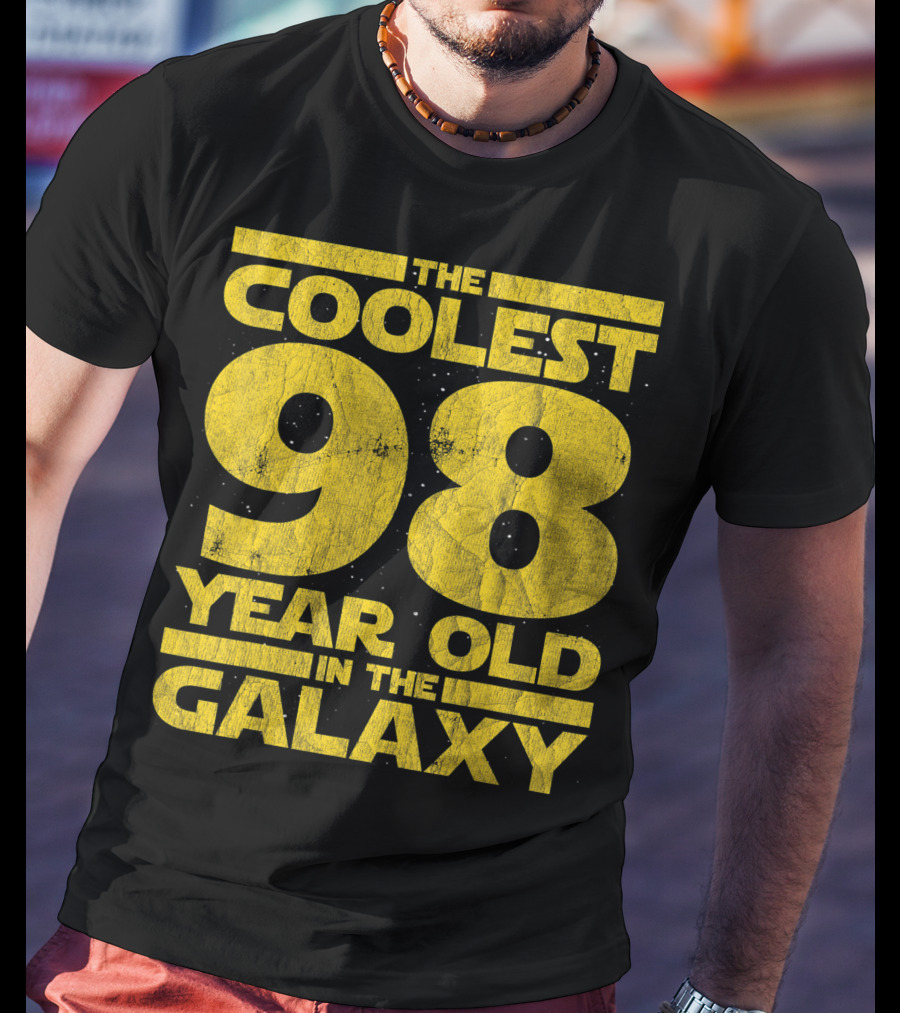 The Coolest 98 Year Old In The Galaxy Sci Fi 1923 Mens Womens Birthday T-Shirt