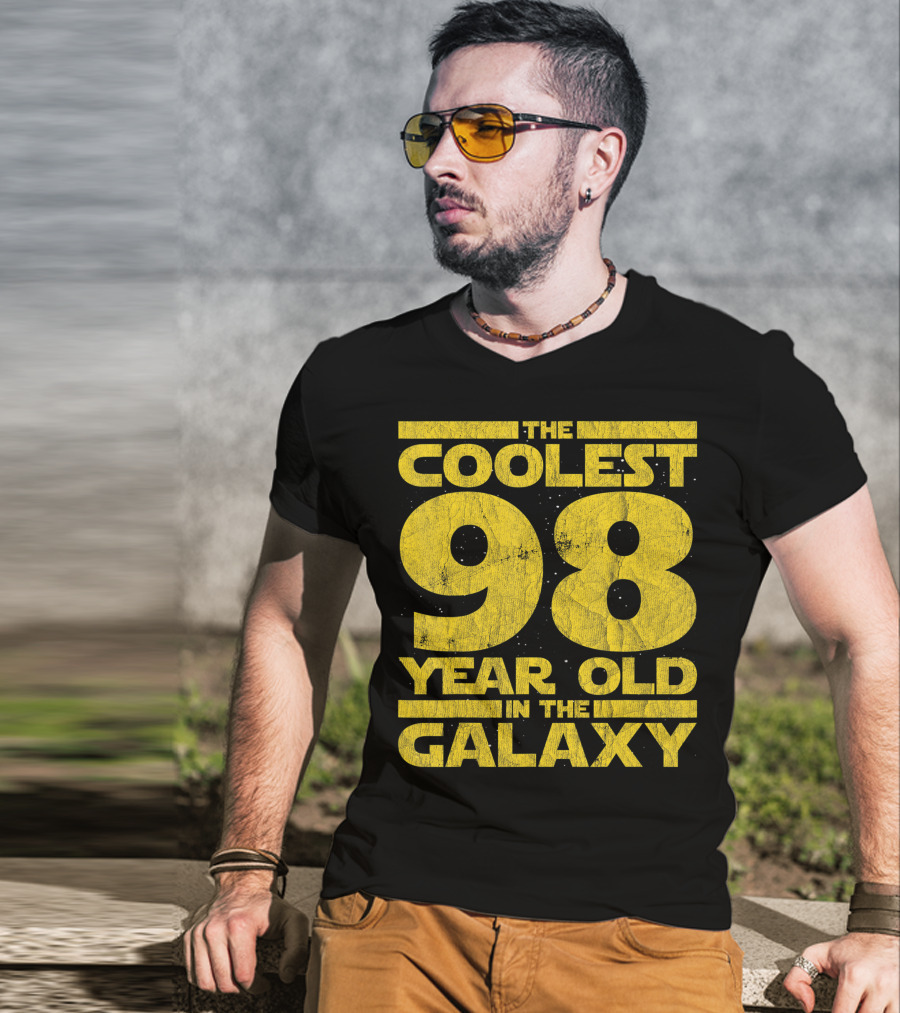 The Coolest 98 Year Old In The Galaxy Sci Fi 1923 Mens Womens Birthday T-Shirt
