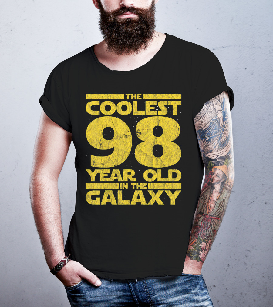The Coolest 98 Year Old In The Galaxy Sci Fi 1923 Mens Womens Birthday T-Shirt