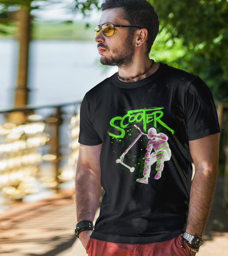 Scooter Neon Jump Action T-Shirt