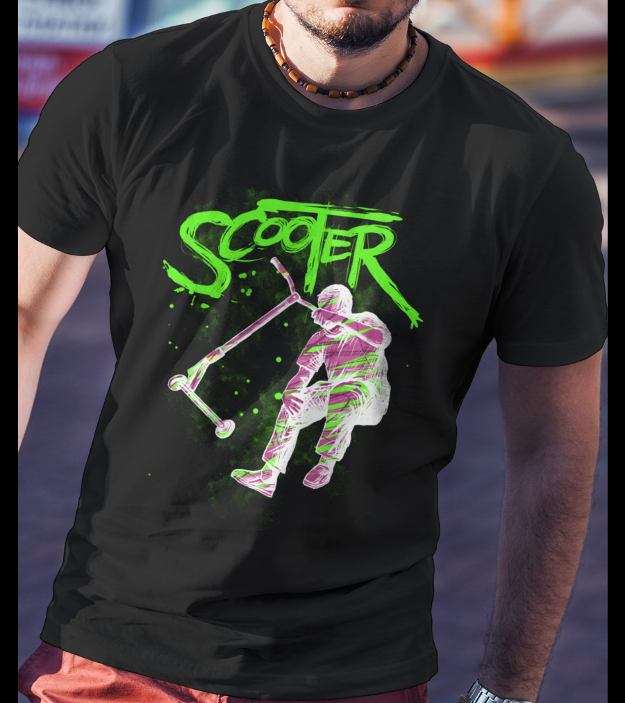 Scooter Neon Jump Action T-Shirt