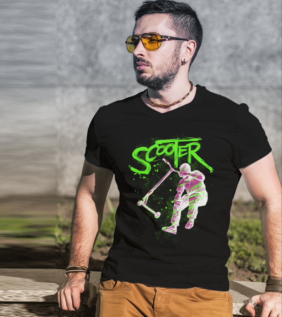 Scooter Neon Jump Action T-Shirt