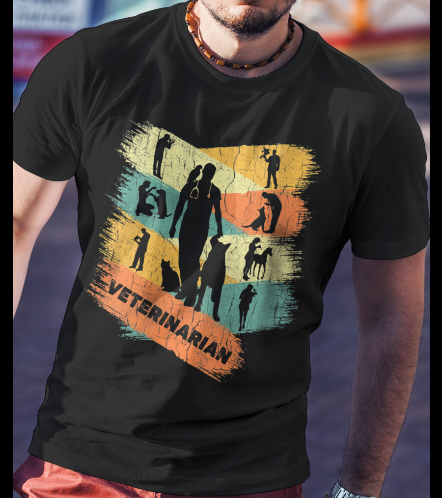 Retro Veterinarian Veterinary Vintage Vet T-Shirt