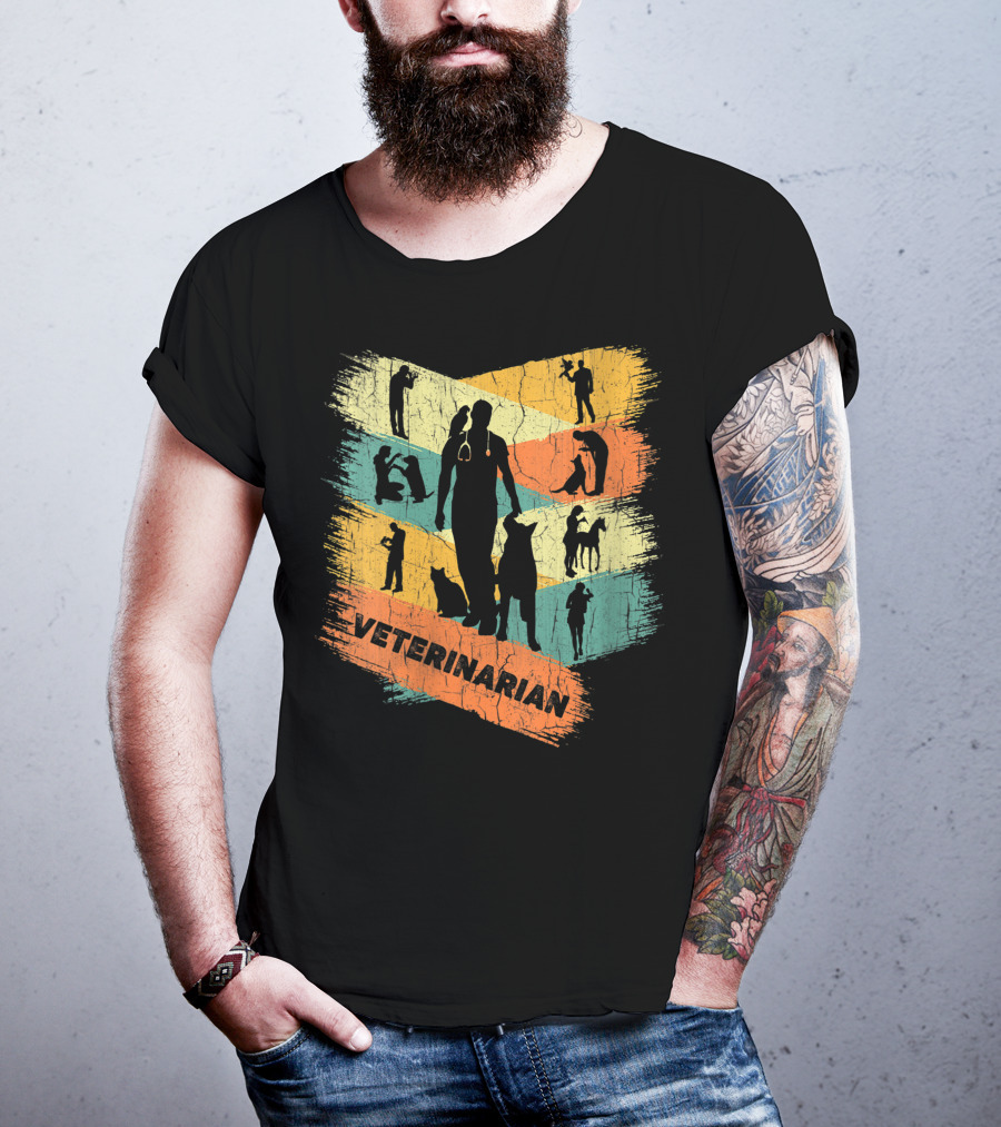 Retro Veterinarian Veterinary Vintage Vet T-Shirt