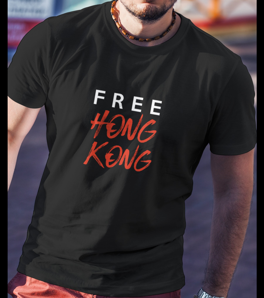Free Hong Kong Umbrella Revolution Political Protest T-Shirt