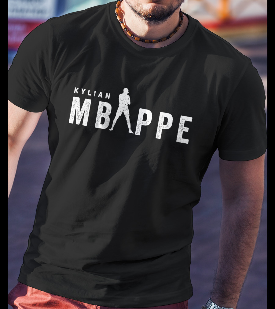 Koszulka Kylian Mbappe 10 Blue White PSG France Football Soccer T-Shirt