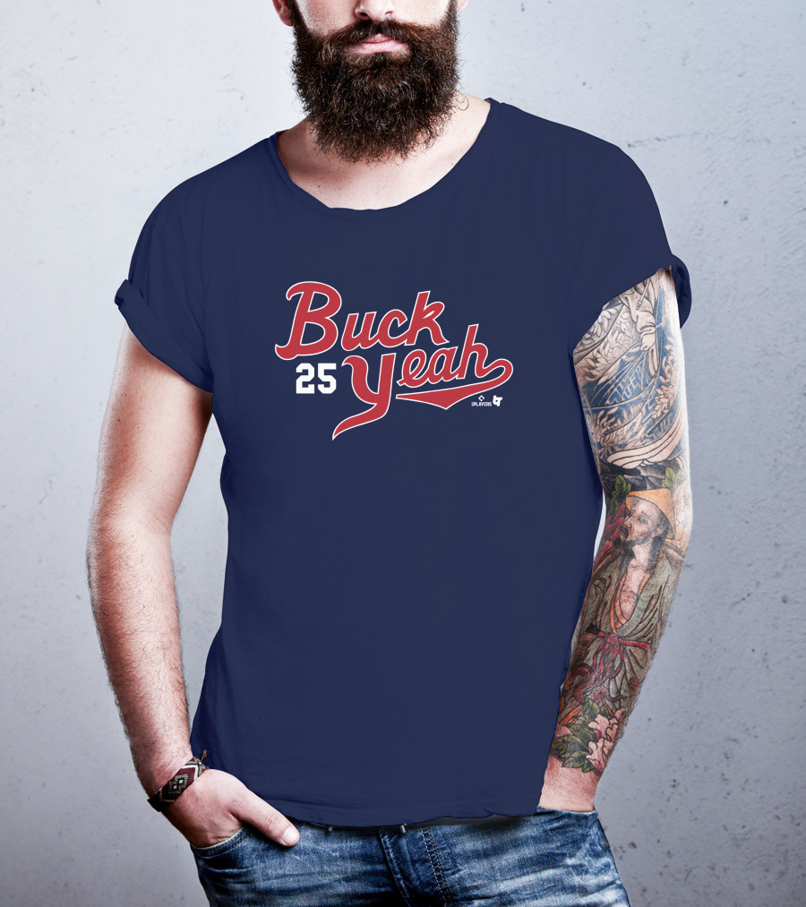 Buck Yeah 25 Players Navy Blue T-Shirt