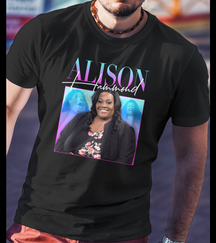 ALISON HAMMOND Vibrant Portrait With Duo Expressions T-Shirt