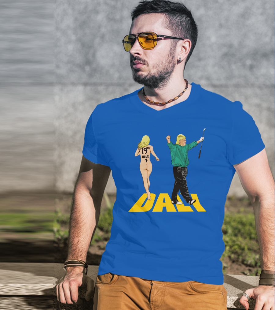 John Daly 19Th Hole Celebratory Pose With Golf Club T-Shirt