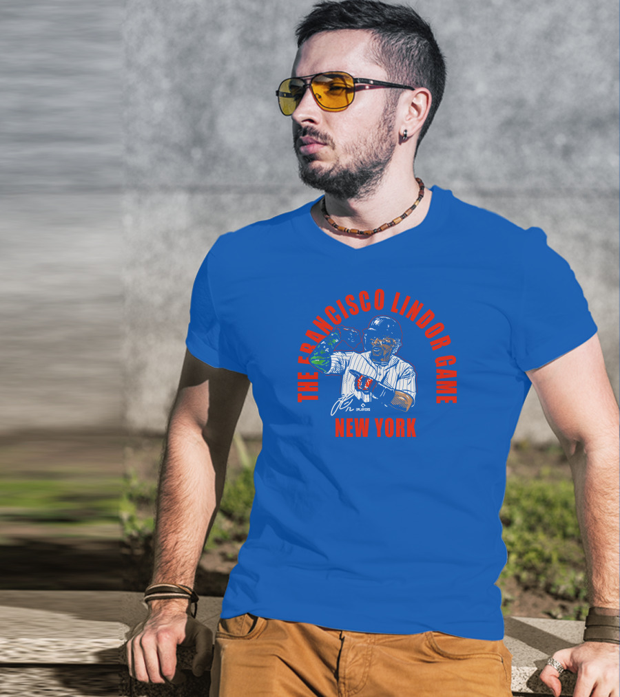 The Francisco Lindor Game New York Playoffs T-Shirt