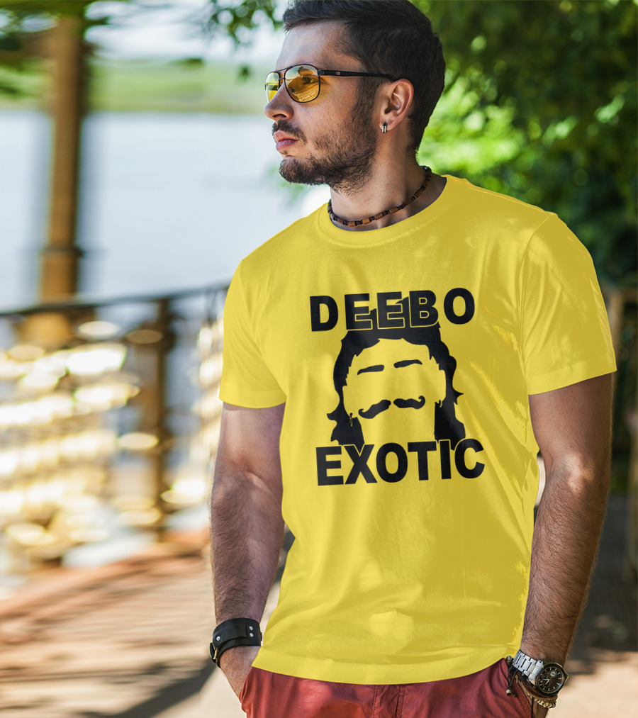 DEEB0 EX0TIC Μullet Mustache T-Shirt
