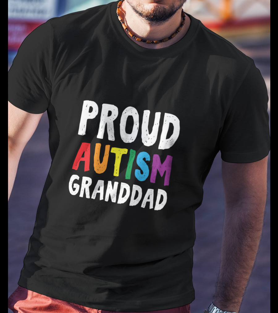 Proud Autism Granddad T-Shirt