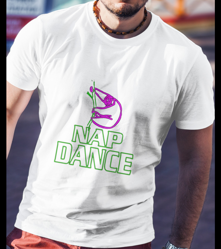 Nap Dance Neon Sign Sloth Pun T-Shirt
