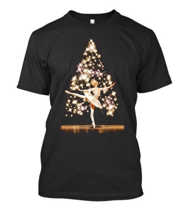 Ballet Dance Christmas Tree Sparkling Dancer Elegance T-Shirt