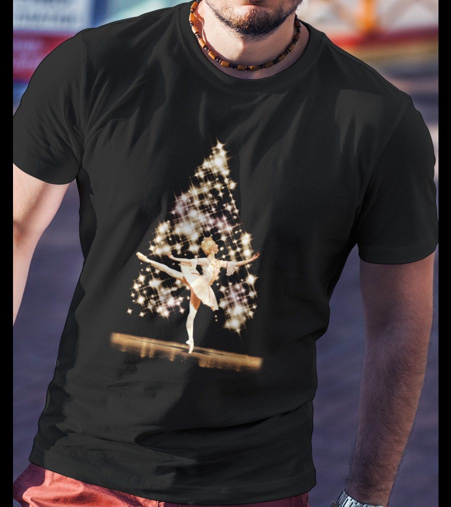 Ballet Dance Christmas Tree Sparkling Dancer Elegance T-Shirt
