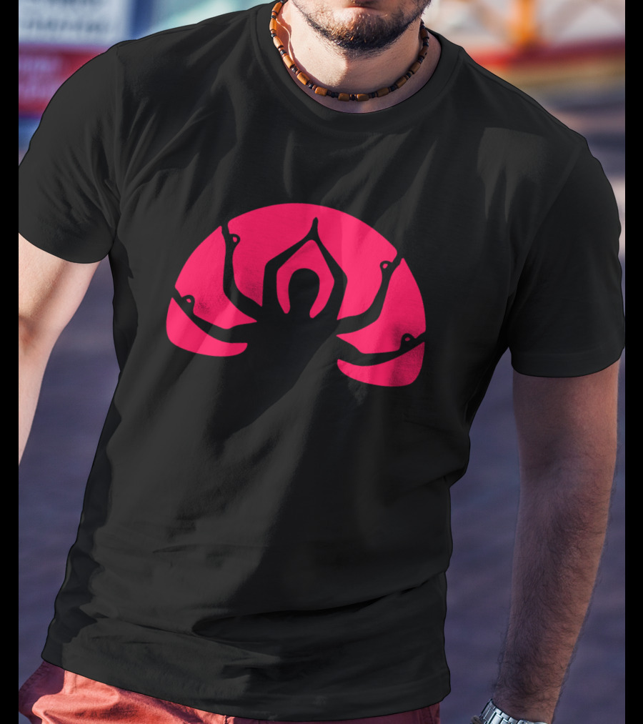 Duality Meditation Pose Mandala Yoga Fashion Trends T-Shirt