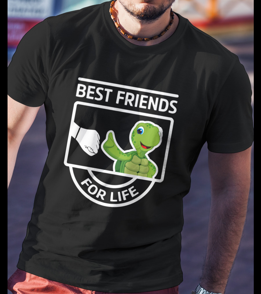 Best Friends For Life Turtle Fist Bump T-Shirt