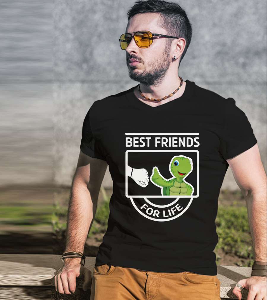 Best Friends For Life Turtle Fist Bump T-Shirt