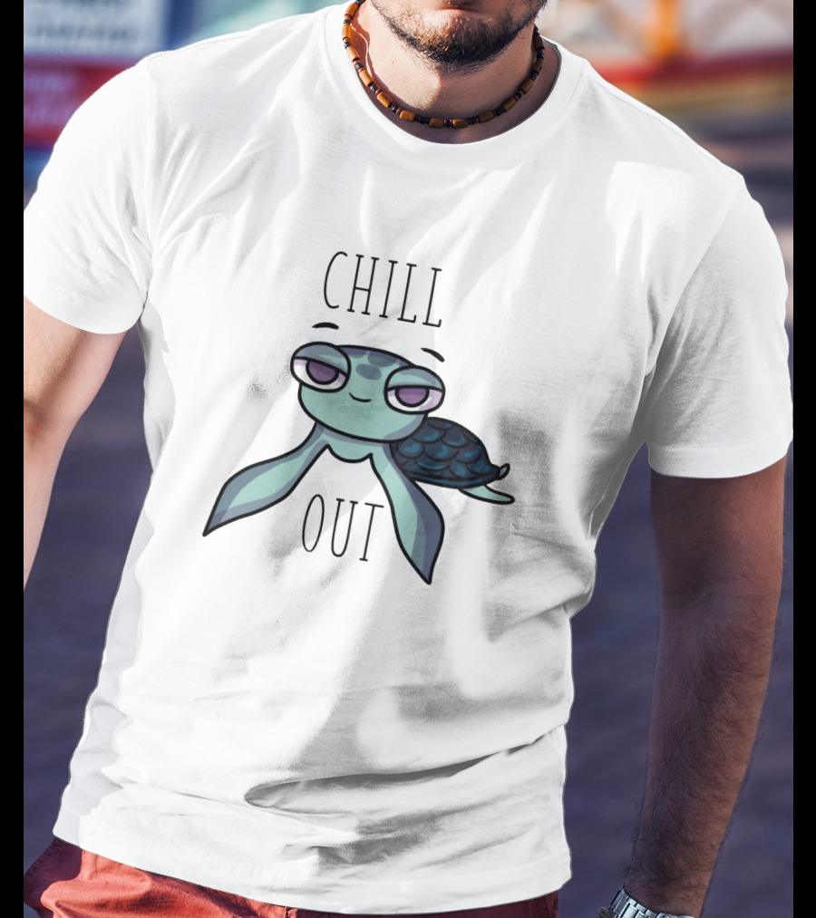 Chill Out With The Relaxed Turtle Charm T-Shirt