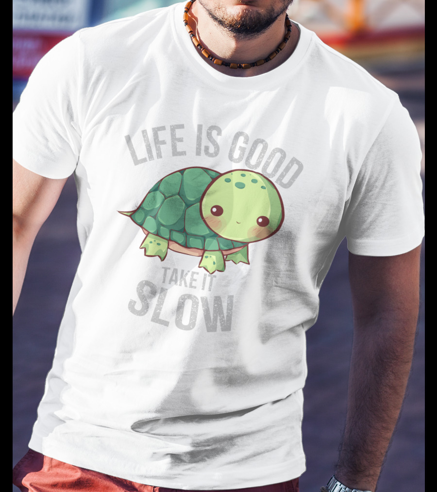 Life Is Good Take It Slow Turtle T-Shirt
