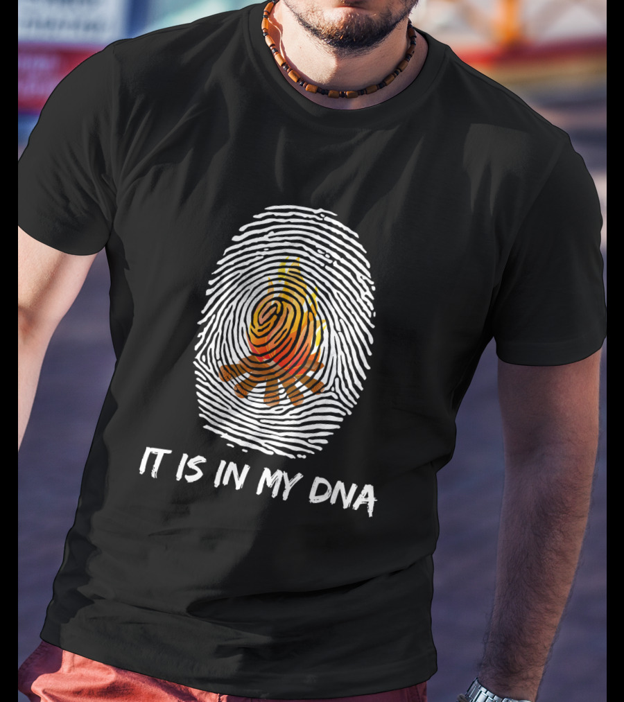 It Is In My DNA Campfire Fingerprint Camping T-Shirt
