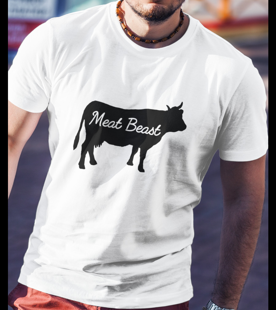 Meat Beast Bold Cow T-Shirt