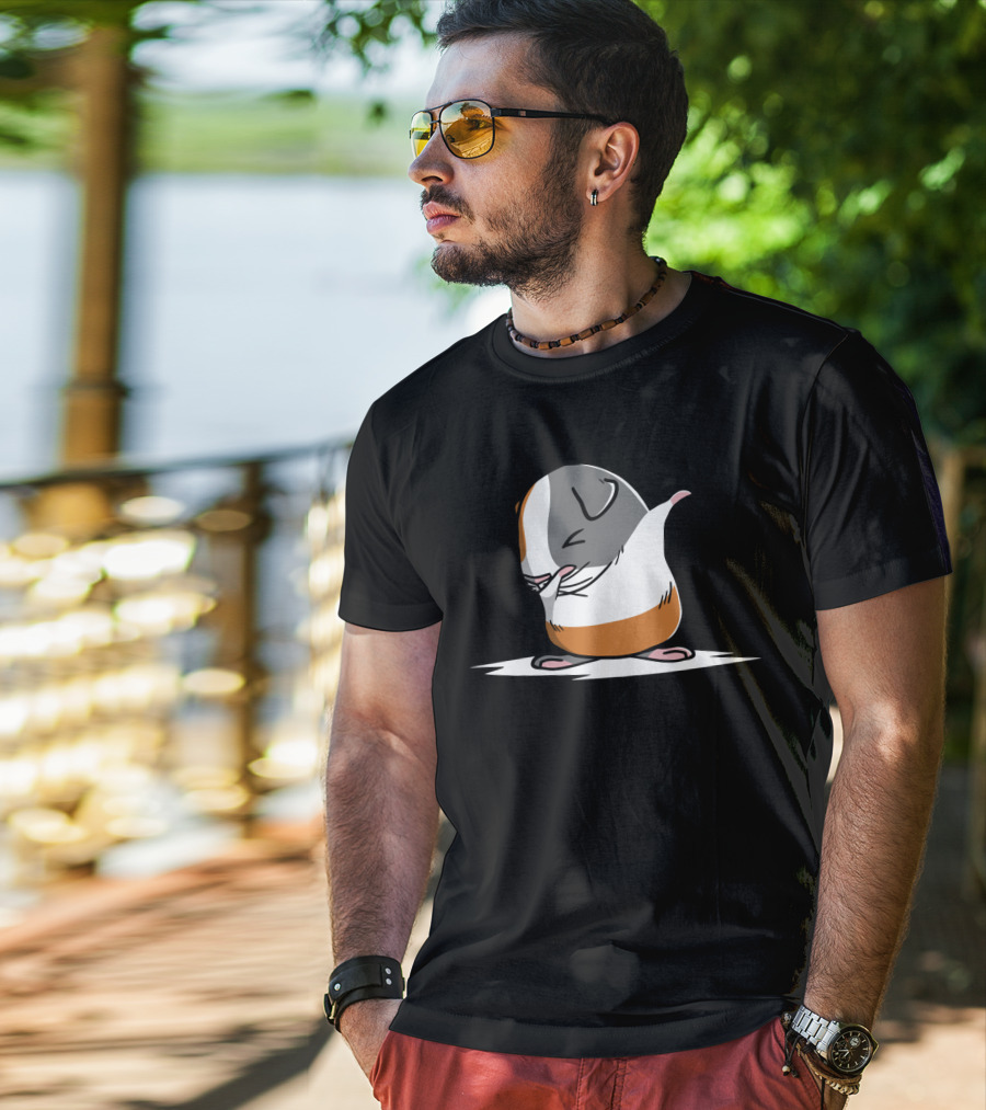 Adorable Guinea Pig Doing The Dab Dance Pose T-Shirt