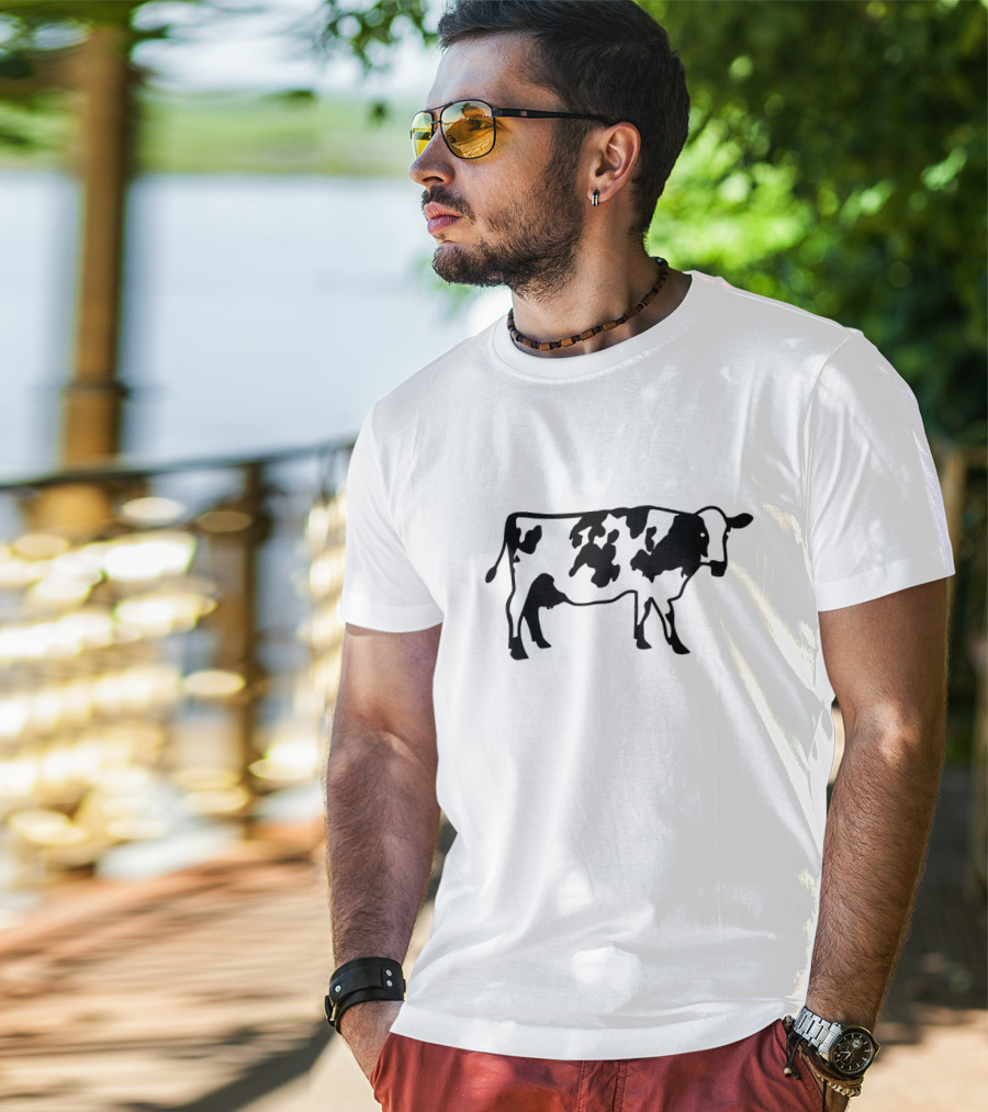 Farm Animals Cow Silhouette Classic T-Shirt
