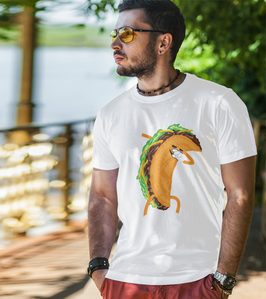 Tacos Tacos Tacos Tacos Dancing Taco Character T-Shirt