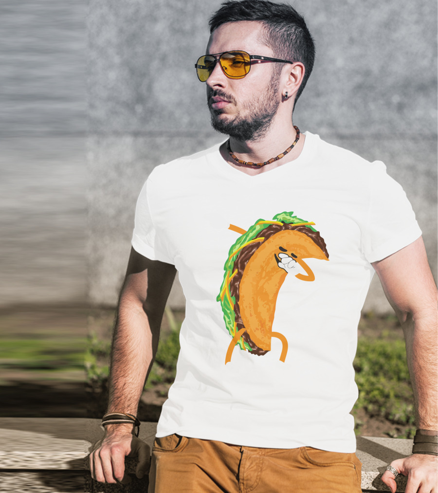 Tacos Tacos Tacos Tacos Dancing Taco Character T-Shirt