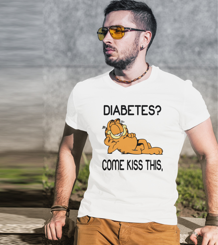 Diabetes Come Kiss This Garfield T-Shirt