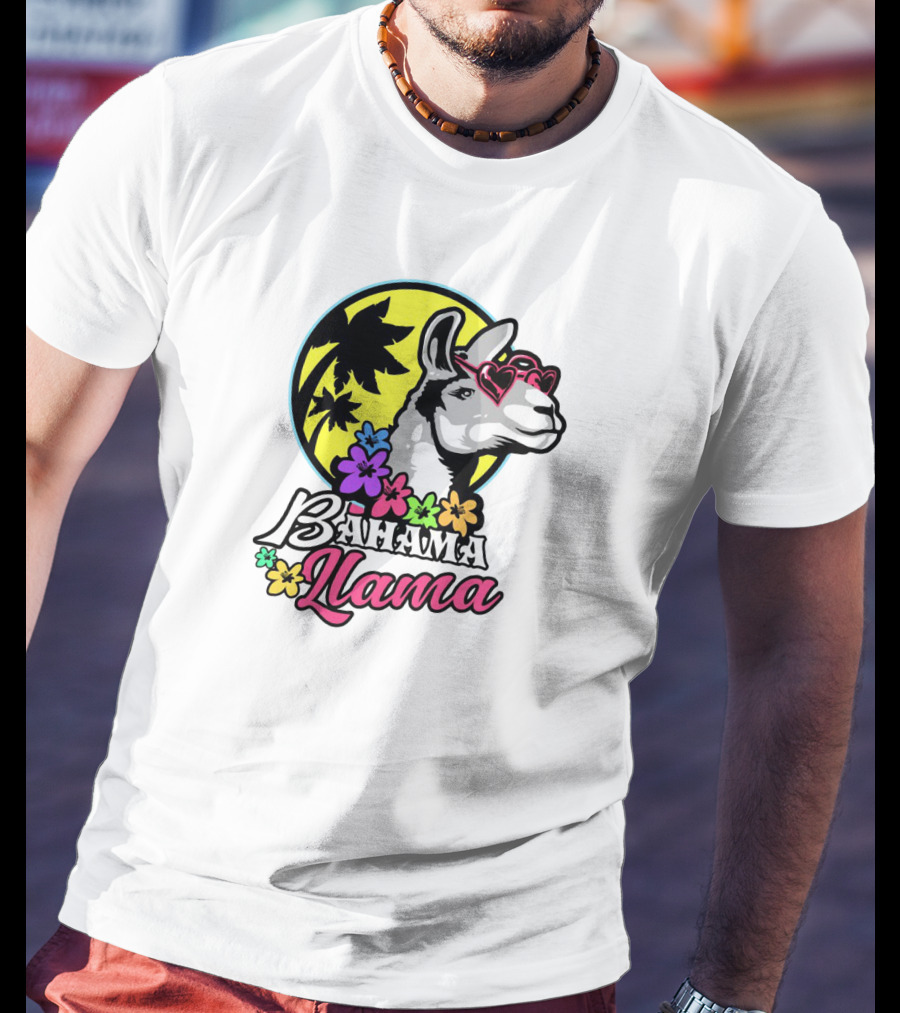 Bahama Llama Drama Alpaca America Spit T-Shirt