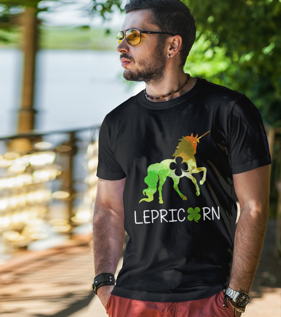 Lepricorn Shamrock Unicorn Leprechaun St. Patrick's Day T-Shirt