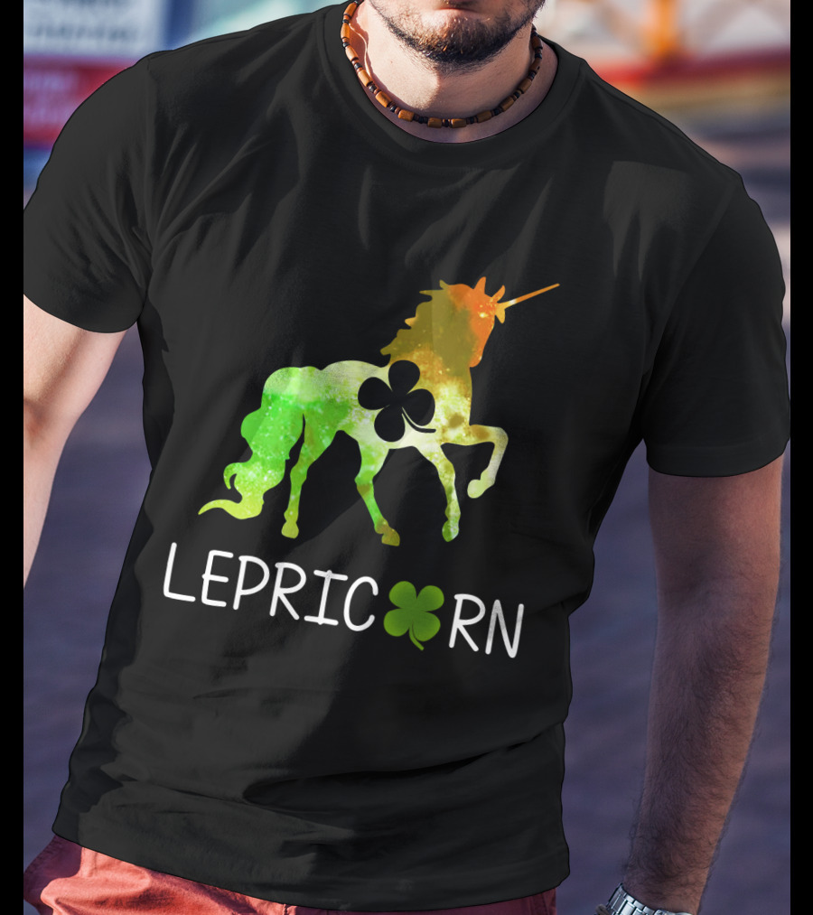 Lepricorn Shamrock Unicorn Leprechaun St. Patrick's Day T-Shirt