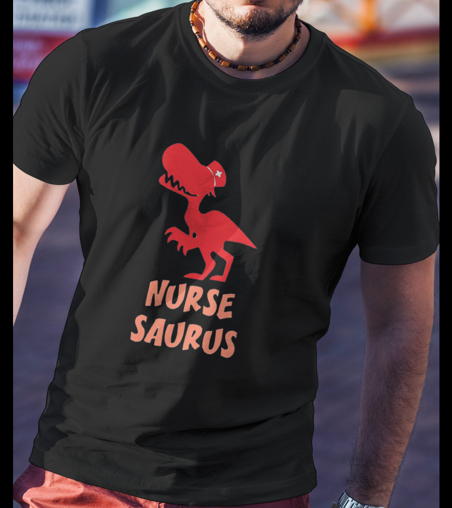 Nurse Saurus Dinosaur Nursing Nursesaurus Dino T-Shirt