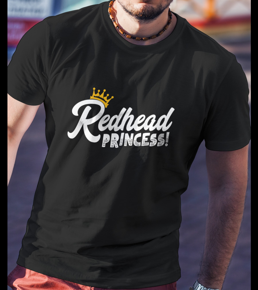 Redhead Princess With Crown T-Shirt