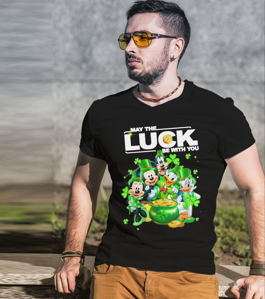 May The Luck Be With You Mickey N Friends T-Shirt