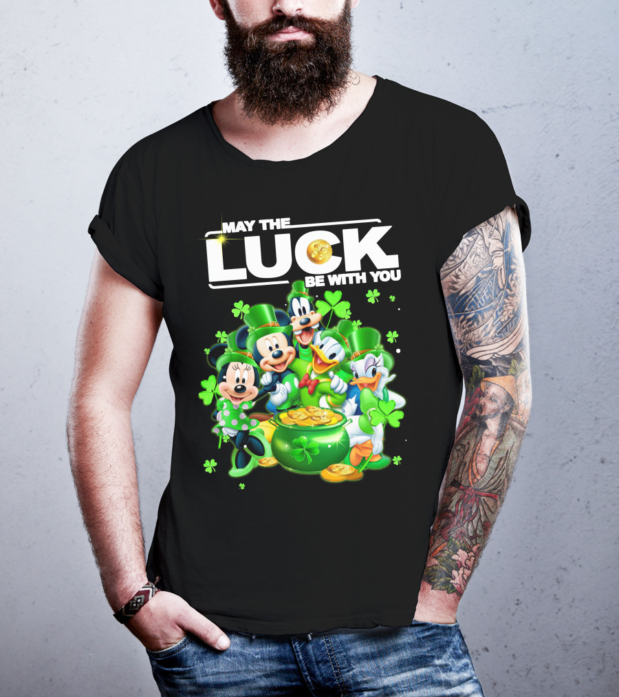May The Luck Be With You Mickey N Friends T-Shirt