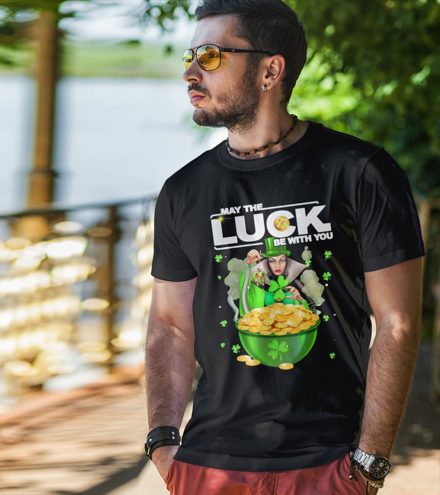 May The Luck Be With You Evil Queen Gold Coins T-Shirt