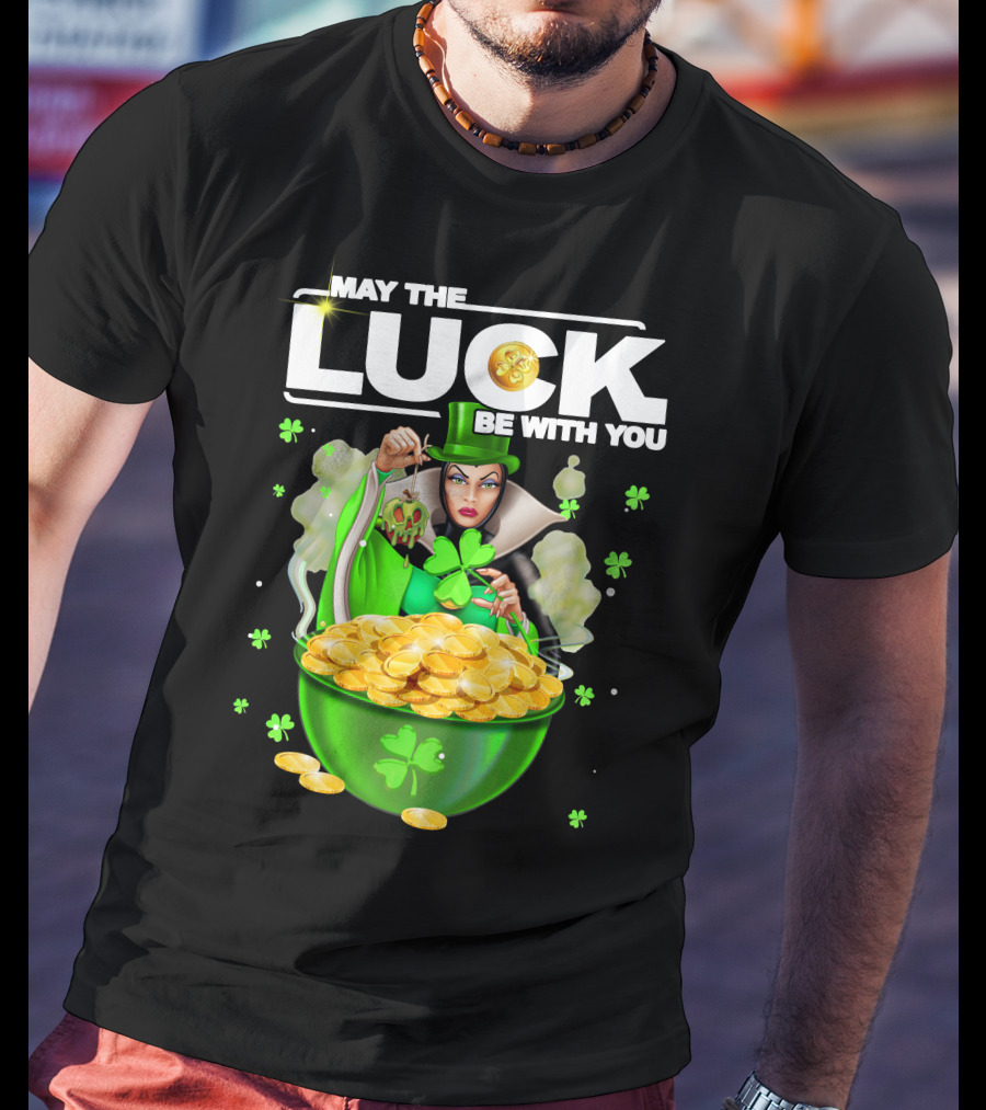 May The Luck Be With You Evil Queen Gold Coins T-Shirt