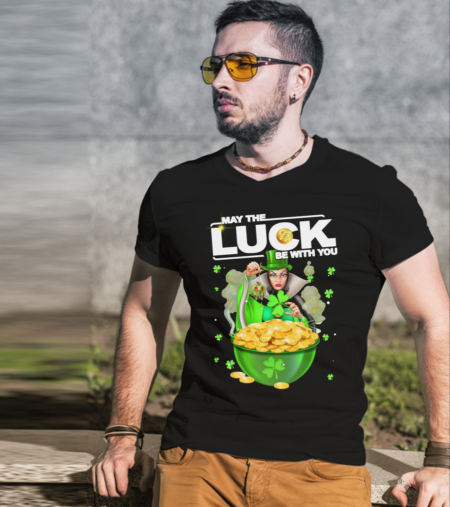 May The Luck Be With You Evil Queen Gold Coins T-Shirt