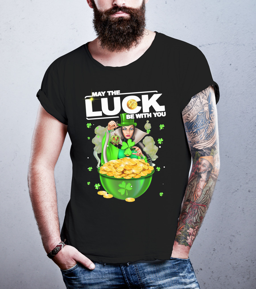 May The Luck Be With You Evil Queen Gold Coins T-Shirt
