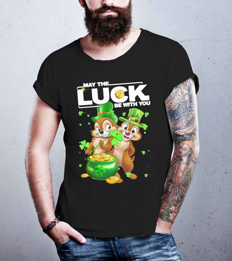 May The Luck Be With You Chip Dale Pot Of Gold T-Shirt