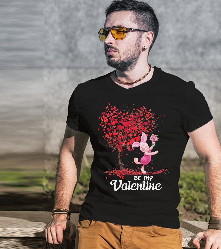 Pidlet Valentine Be My Valentine Red Heart Tree T-Shirt