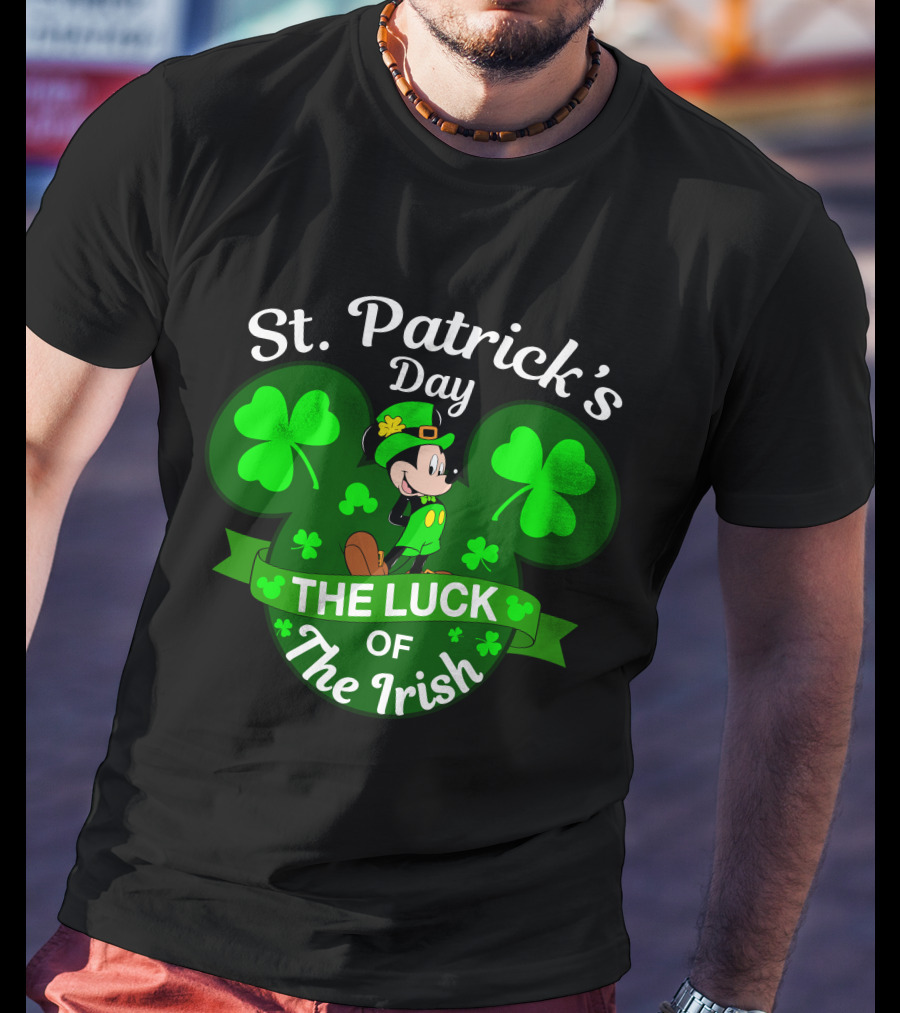 St. Patrick's Day Mickey The Luck Of The Irish T-Shirt