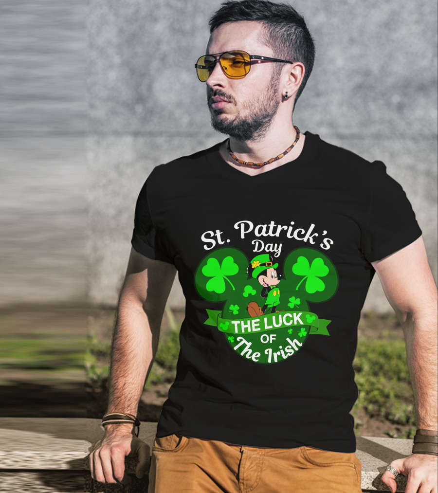 St. Patrick's Day Mickey The Luck Of The Irish T-Shirt