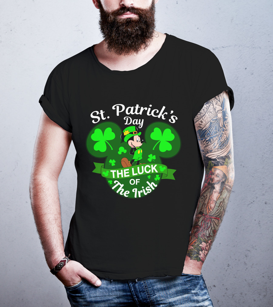 St. Patrick's Day Mickey The Luck Of The Irish T-Shirt