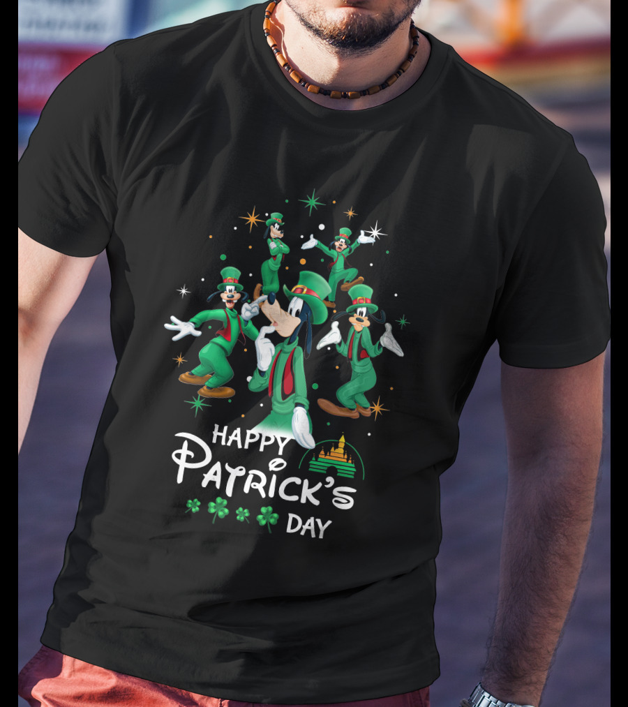 Happy Patrick's Day Goofy Disneyland Disney T-Shirt