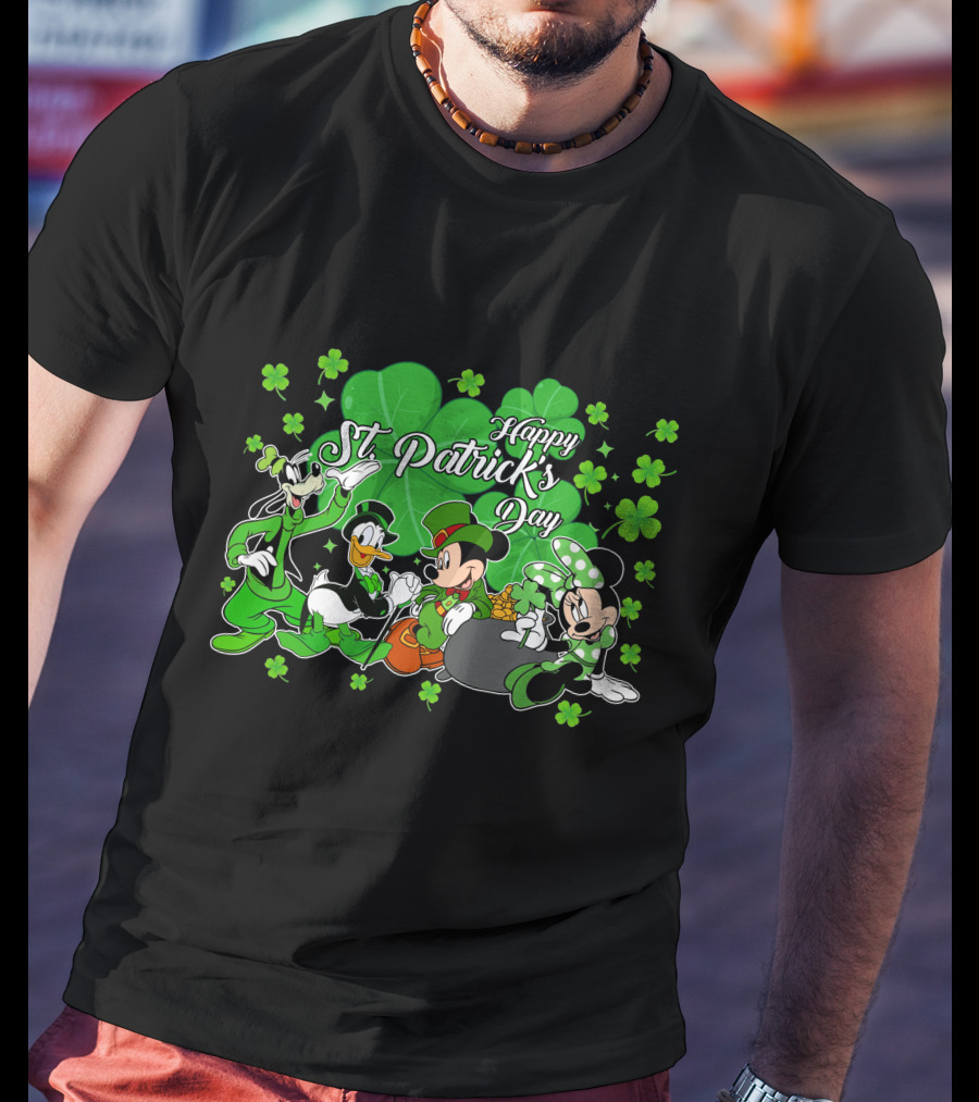 Happy St. Patrick's Day Mickey And Friends T-Shirt