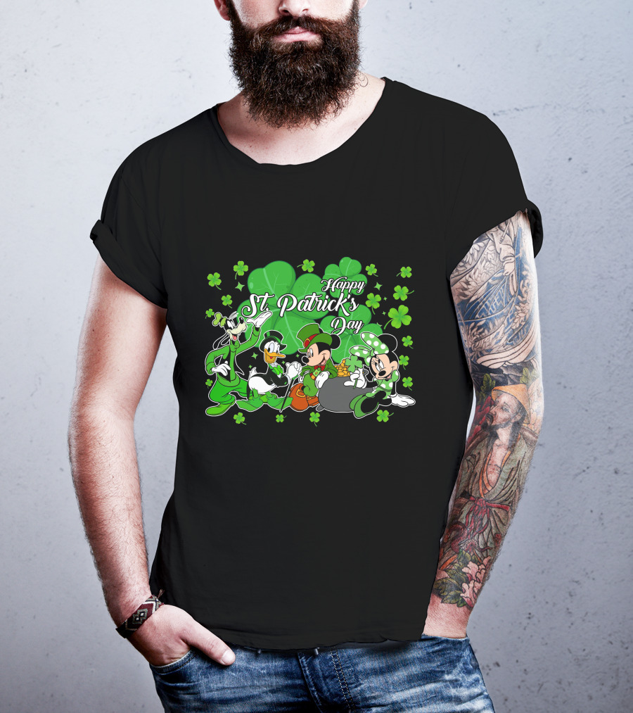 Happy St. Patrick's Day Mickey And Friends T-Shirt